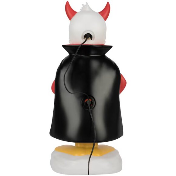2' DISNEY DONALD DUCK IN DEVIL SUIT BLOW MOLD HALLOWEEN LIGHTED DECOR - Picture 6 of 6